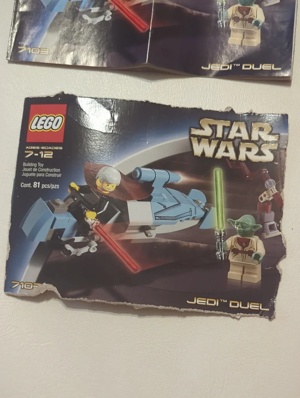 Lego Star Wars 7103 Jedi Duel Complete Yoda Minifigure Count Dooku 2002 Vintage